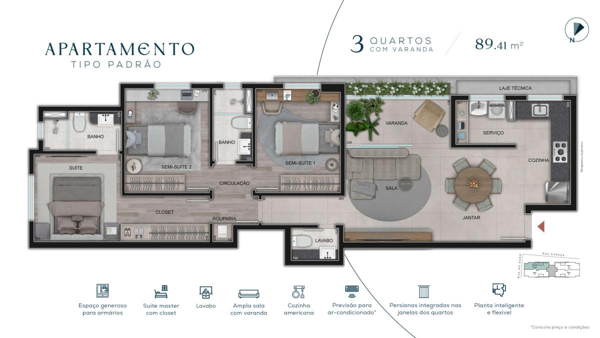 Apartamento, 3 quartos, 89 m² - Foto 17