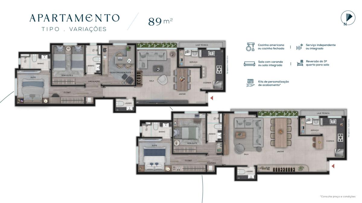 Apartamento, 3 quartos, 89 m² - Foto 18