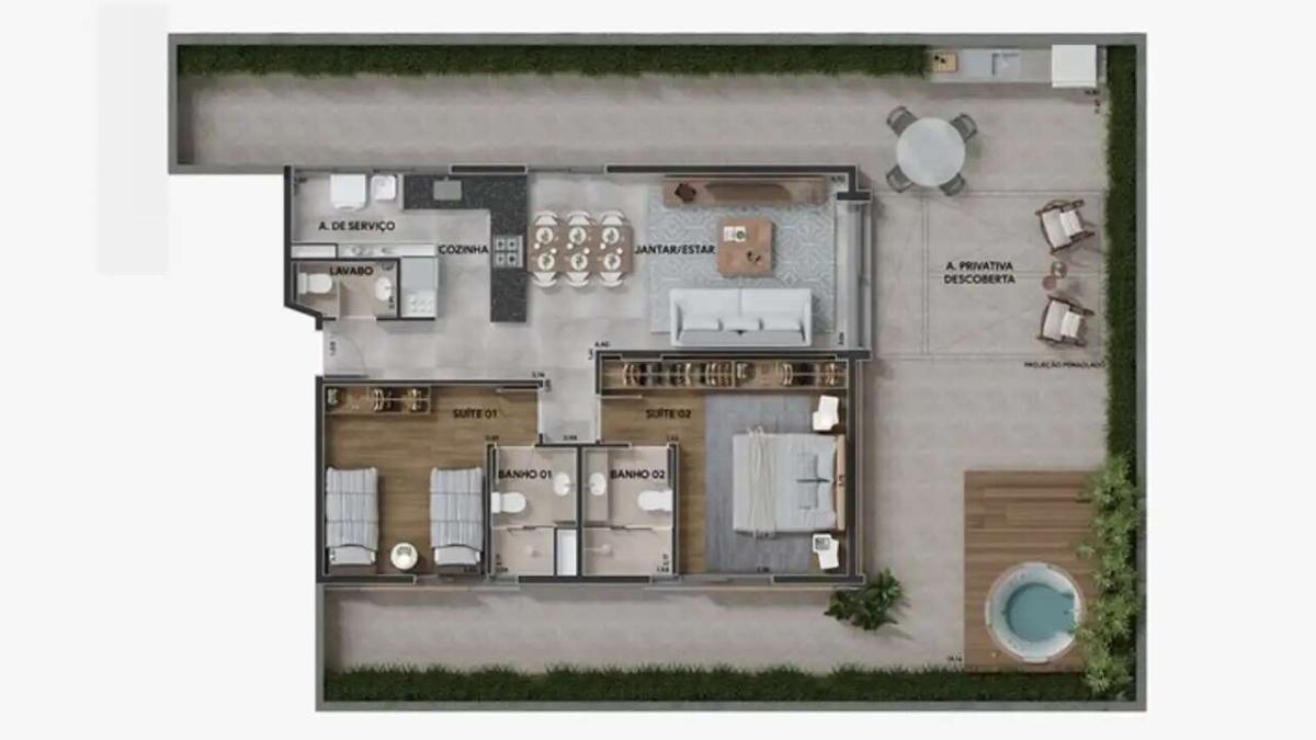 Apartamento, 2 quartos, 77 m² - Foto 15