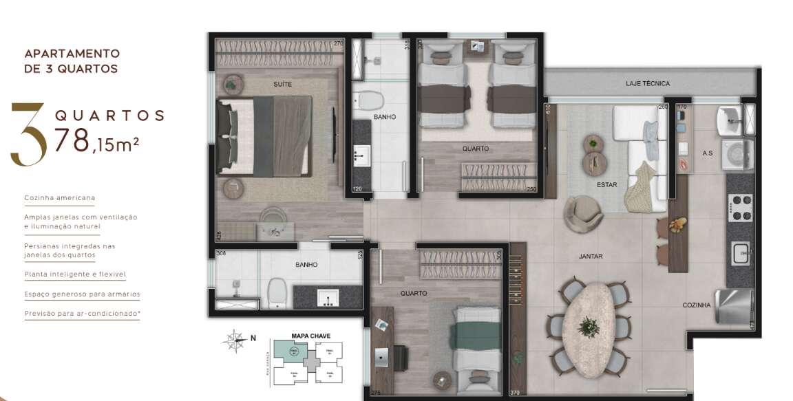 Apartamento, 2 quartos, 59 m² - Foto 7